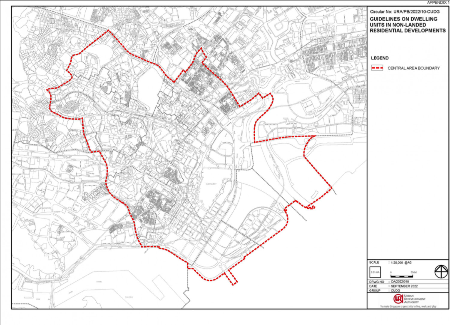 URA revises guideline on proportion of larger models in non-landed residential developments in Central Space