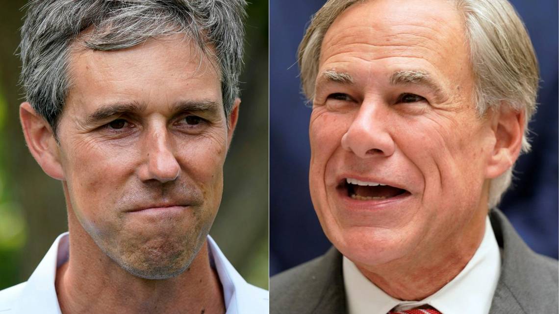 Candidates Beto O’Rourke and Greg Abbott debate in Texas