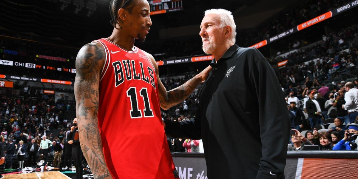 Gregg Popovich calls timeout to honor DeMar DeRozan 20,000 factors