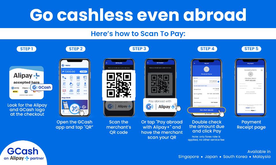 Gcash now accepted for eating and procuring in South Korea, Japan, Singapore, and Malaysia