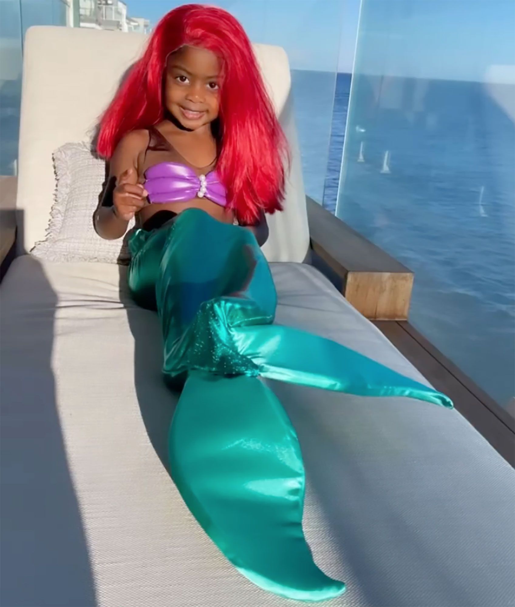 Gabrielle Union’s Daughter Kaavia James is a Mermaid in Candy Video