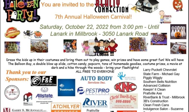 FREE Halloween Carnival at Alabama Wildlife Federation of Millbrook Saturday; Hosted by Realty Connection – Elmore-Autauga Information