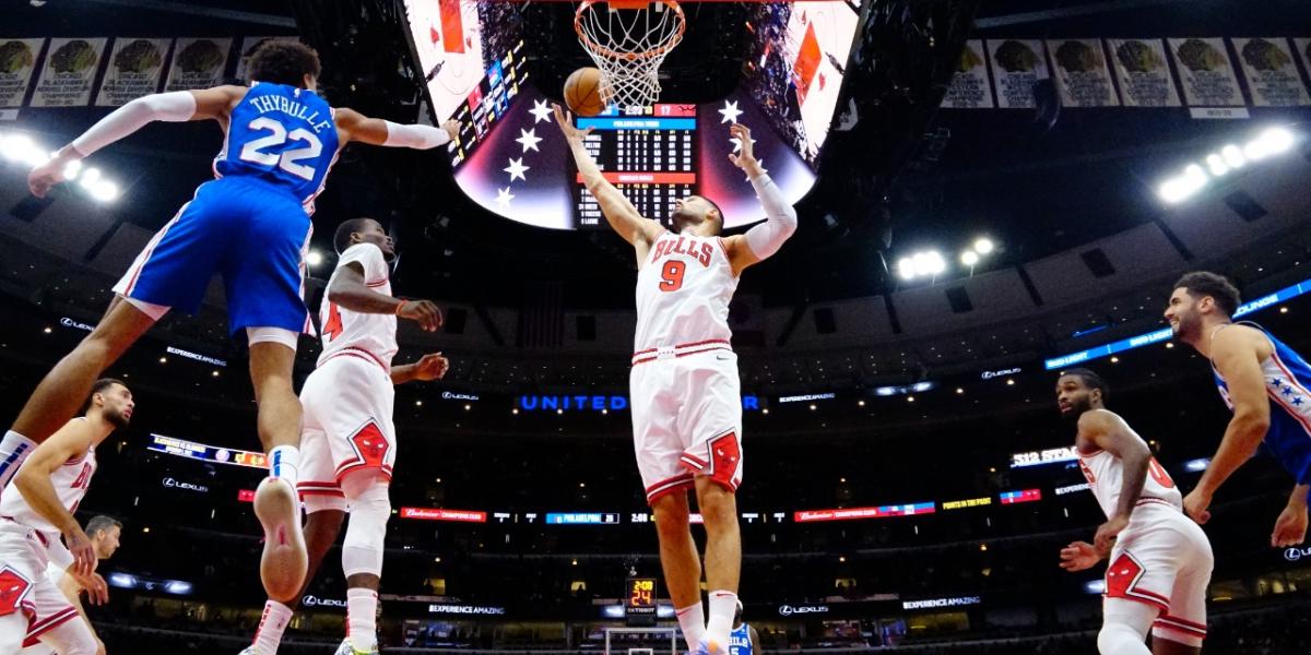 Bulls’ Nikola Vučević battles Joel Embiid in aggressive displaying