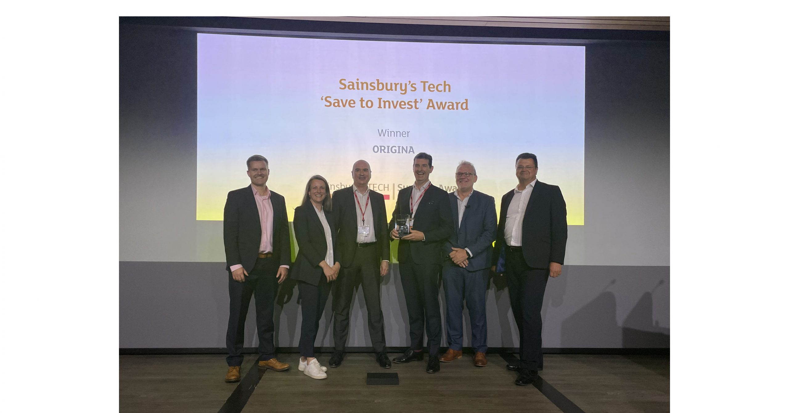 ORIGINA WINS TOP HONORS AT SAINSBURY’S TECH SUPPLIER DAY