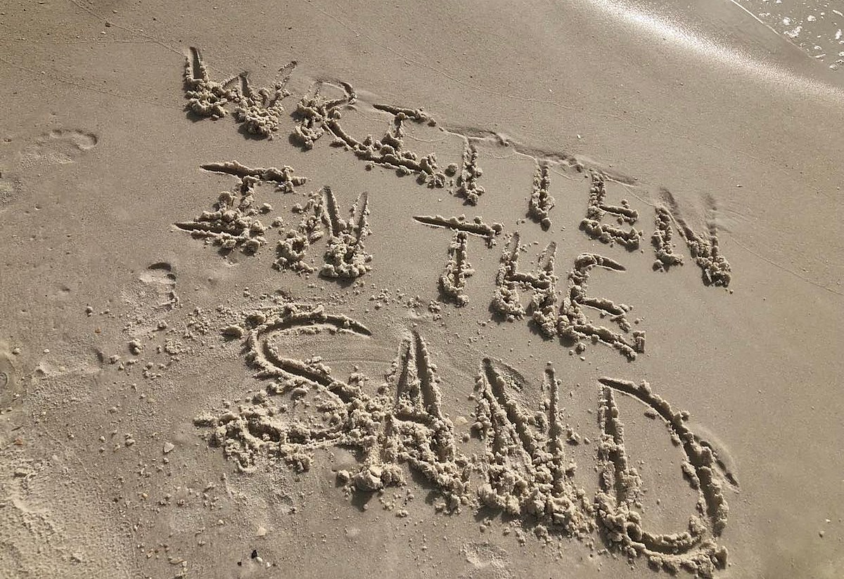 How to Play WBKR’s Written in the Sand Contest