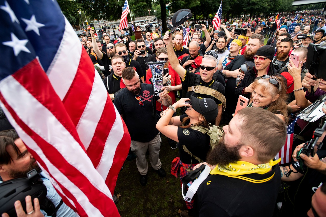 College criticizes PSU comedy present set to function Proud Boys founder