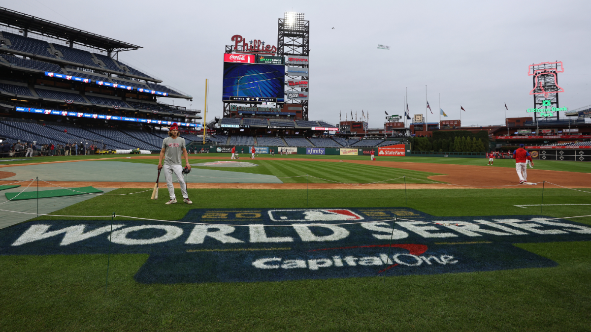 World Collection climate forecast: Rain might pressure postponement of Phillies-Astros Recreation 3 at Residents Financial institution Park