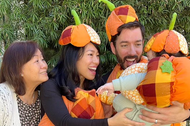 Drew Scott and Linda Phan Rejoice Son Parker’s First Halloween: Images