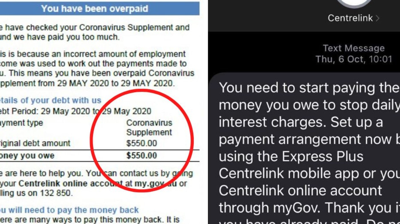 Australians hit with Centrelink overpayment notices over Coronavirus complement