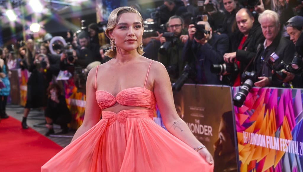 Florence Pugh Takes Valentino Couture Gown for a Spin at BFI Pageant – WWD