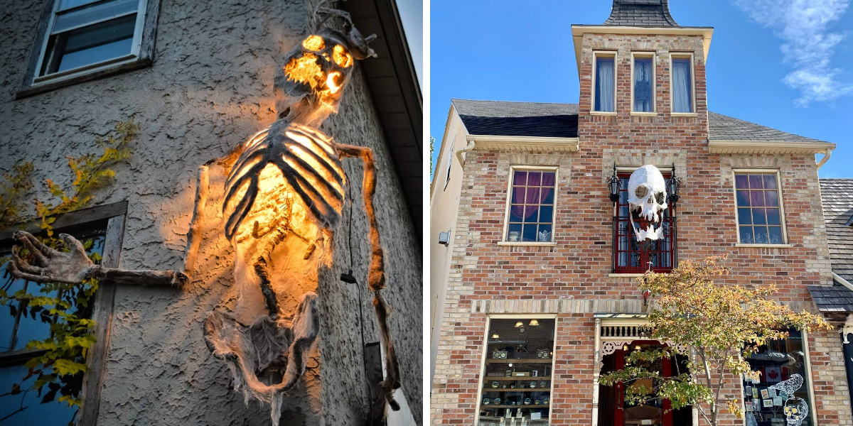 This Quaint Ontario City Is Full Of Glowing Monsters This Month & It is Like Visiting Salem