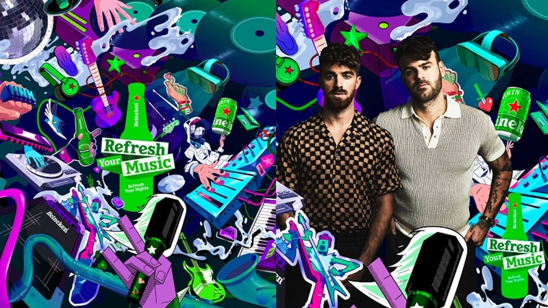 Heineken and The Chainsmokers refresh music genres in Asia marketing campaign