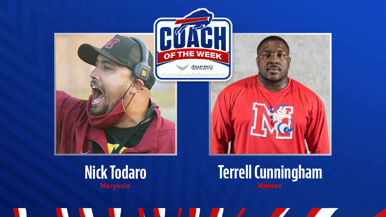 Nick Todaro & Terrell Cunningham earn Payments-ADPRO Sports activities highschool coach of the week honors