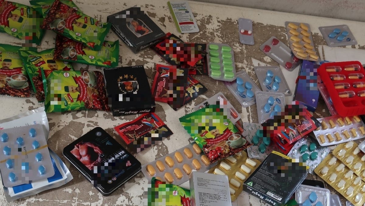 Cough syrup, sexual enhancement merchandise seized in Geylang raids in opposition to unlawful actions