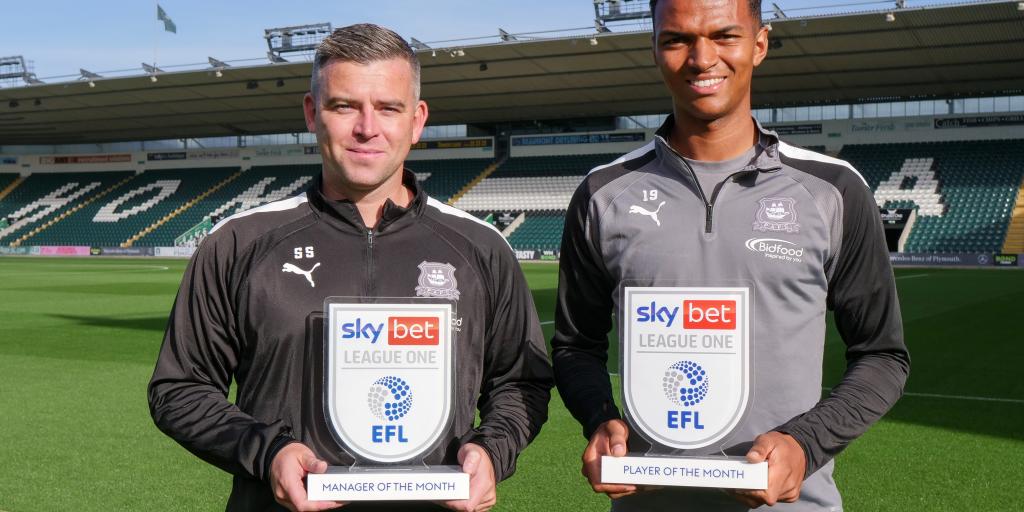 Schumacher and Whittaker Win September EFL Awards | Plymouth Argyle