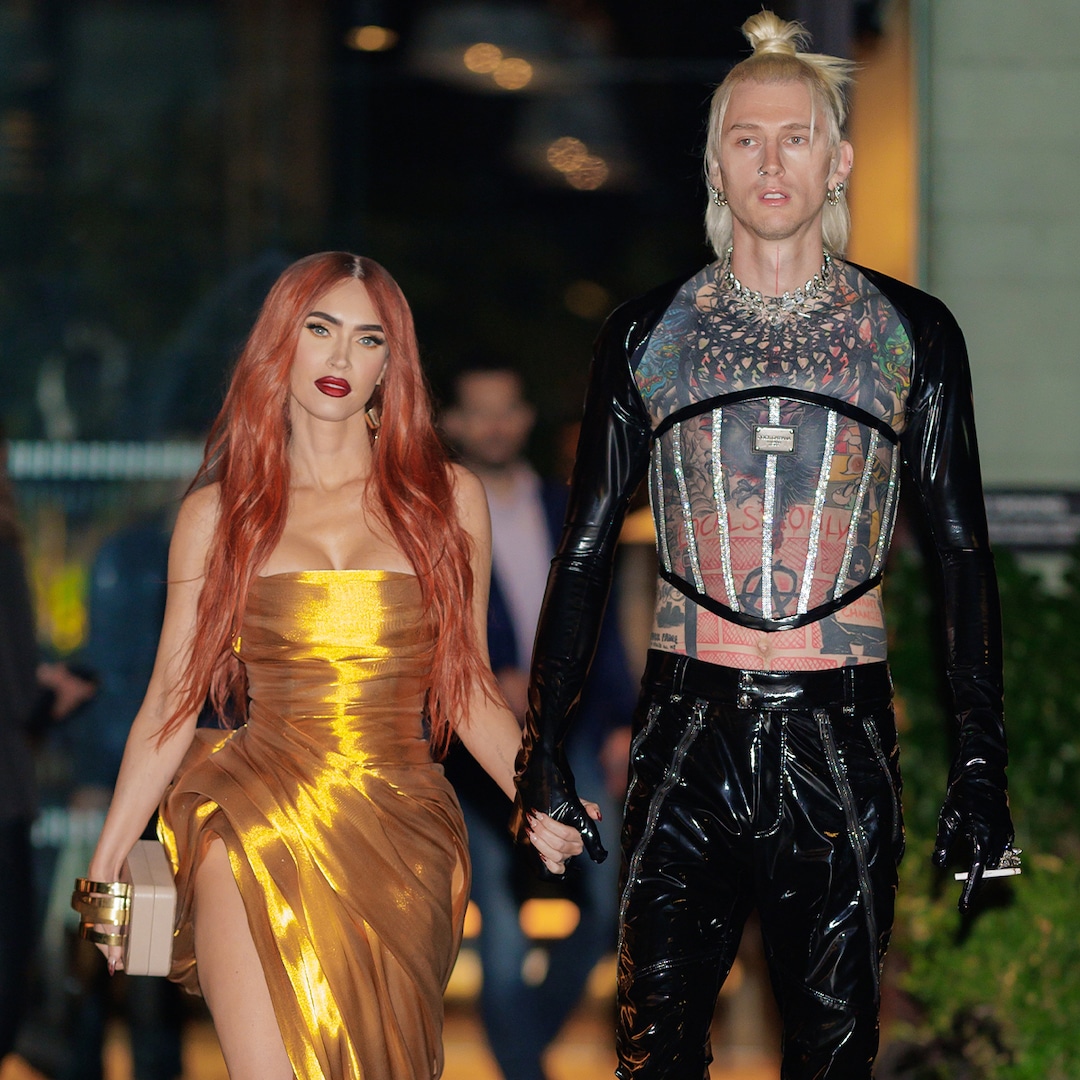 Machine Gun Kelly Rocks Targaryen-Fashion Man Bun and Sheer Corset