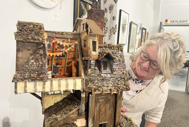 Intricate artwork work on show at Vernon Neighborhood Artwork Centre as a part of Myths, Magic and Thriller artwork exhibit – Vernon Information