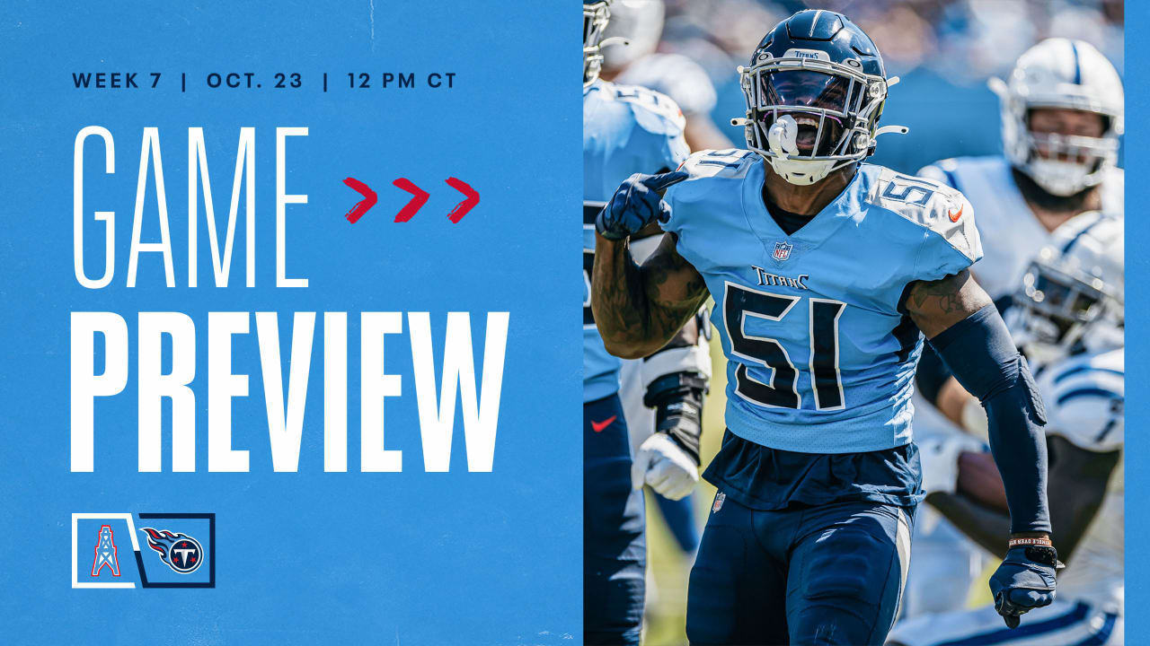 Titans Return from Bye, Host Colts at Nissan Stadium