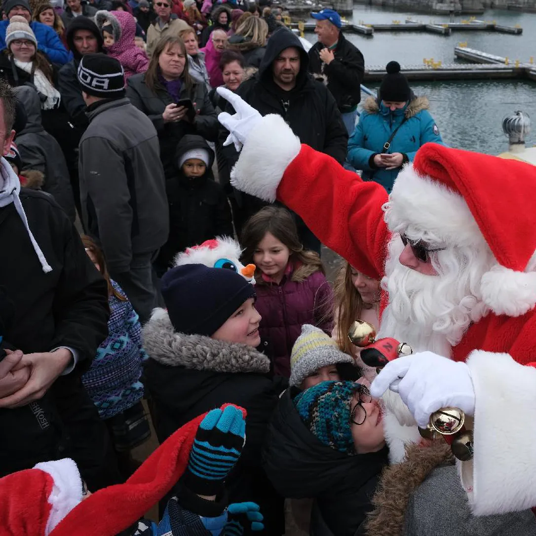 Santa Claus is coming to Port Colborne in marine model