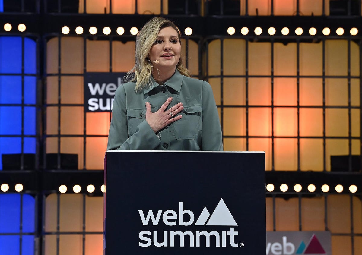 Ukraine First Woman Olena Zelenska Asks Tech Group For Assist In Shock Internet Summit Look