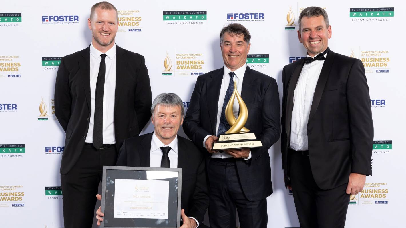 Aluminium door and window enterprise supreme winner of Waikato enterprise awards