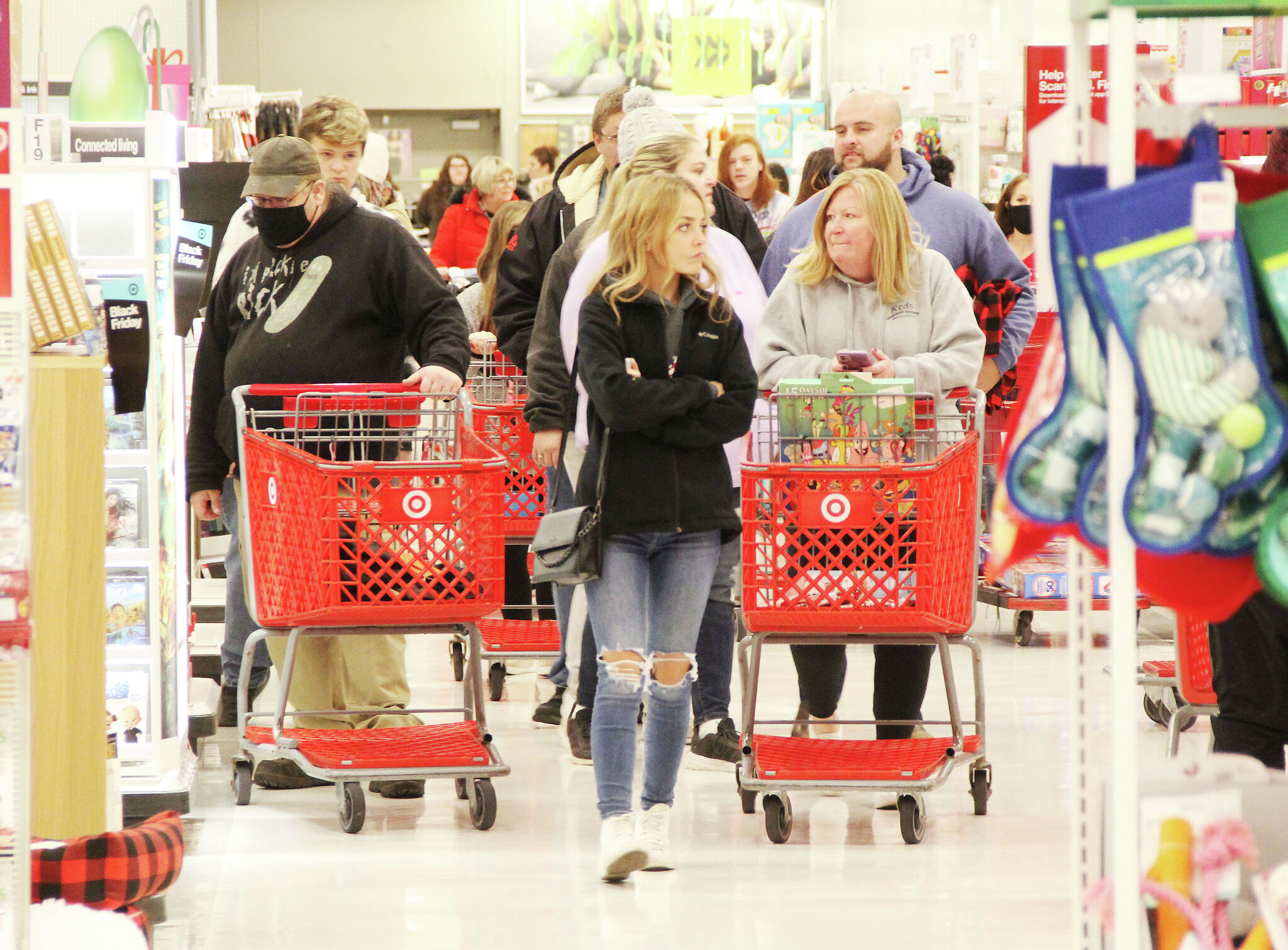 Shoppers buying early, in search of bargains