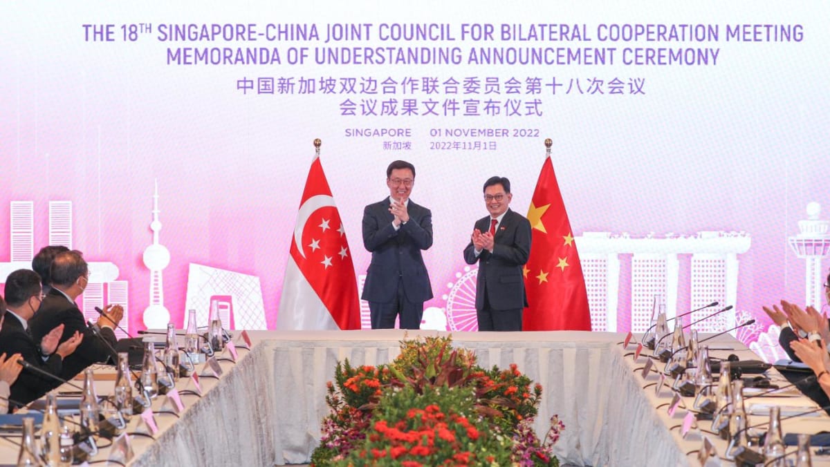 Singapore and China signal 19 agreements to spice up cooperation at annual apex assembly