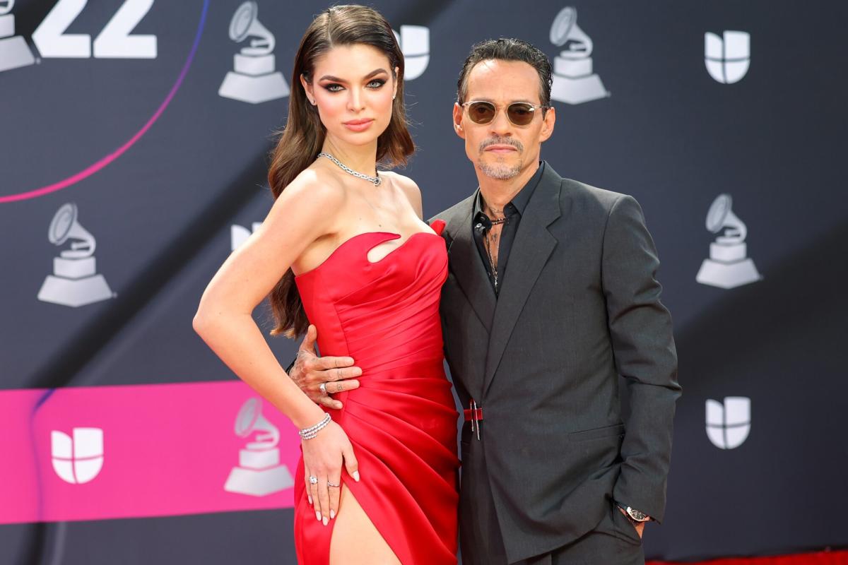 Marc Anthony and Fiancée Nadia Ferreira Present Off Daring Couple’s Model at twenty third Latin Grammy Awards