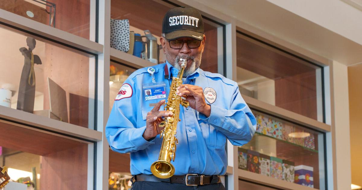 Saxophone enjoying safety guard has the music in him | Western Colorado