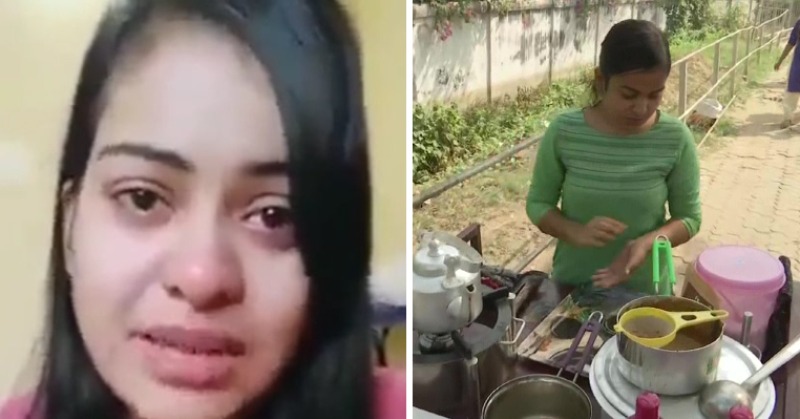 Bihar’s Graduate Chaiwali Breaks Down Over Removel Of Her Cart