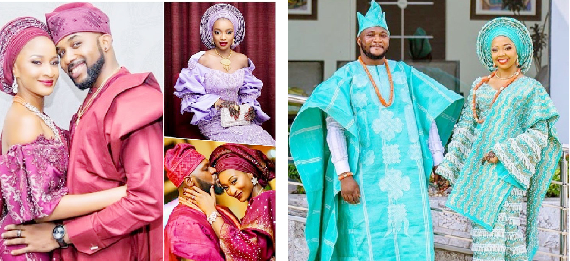 Matching Aso Oke Model For Beautiful Couple To Look Out For