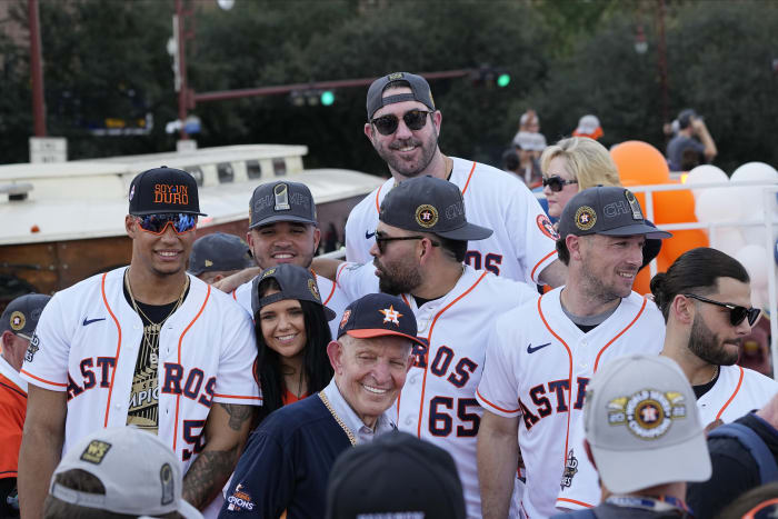 Celeb sightings on the Astros World Collection parade route