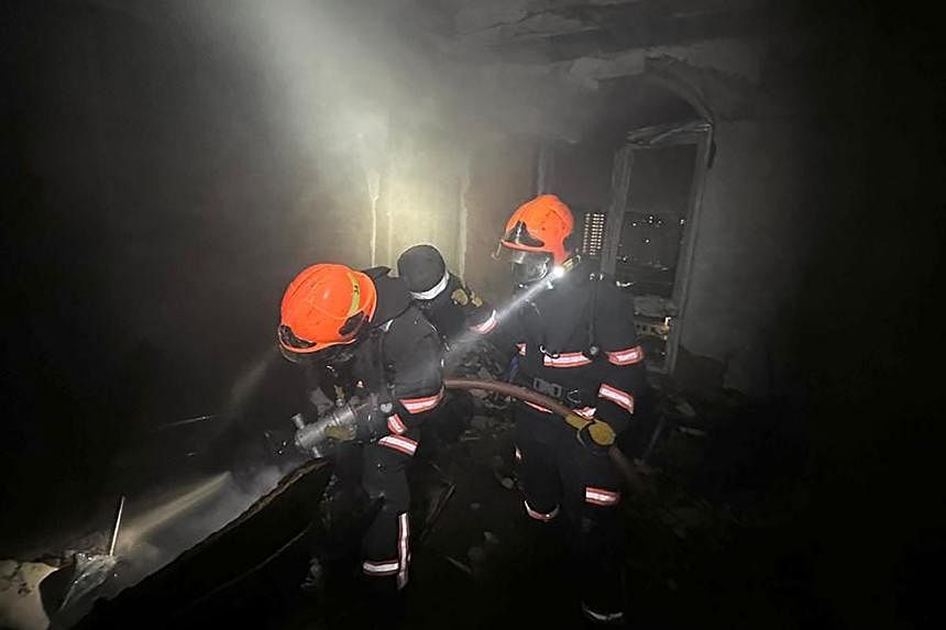 Three discovered unconscious after fireplace breaks out at Sengkang rental, 150 evacuated