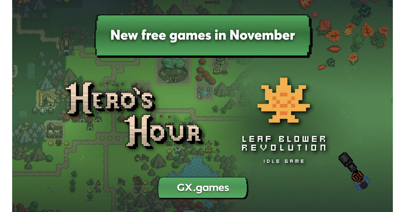 Hero’s Hour and Leaf Blower Revolution free on GX.video games in November as a part of new GX.video games Month-to-month Drop initiative