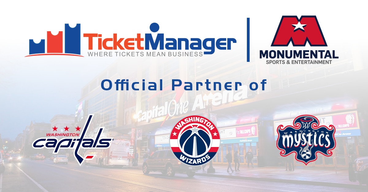 Monumental Sports activities & Leisure Proclaims TicketManager as Unique Company Ticket Administration Associate for Washington Capitals, Wizards and Mystics