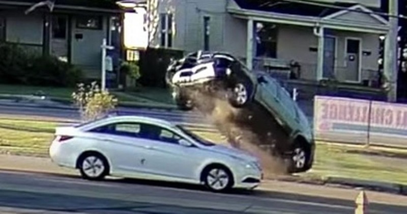 Priest Has Miraculous Escape After SUV Goes Flying Over His Automotive