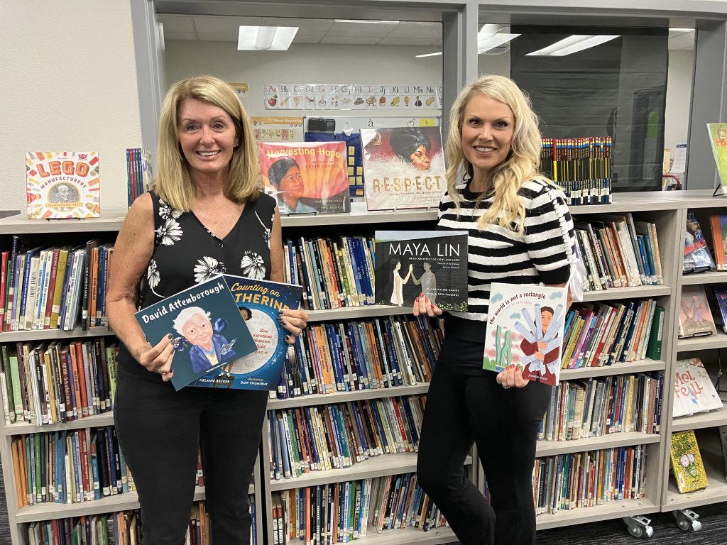 Rotary President Presents Reward of Books to Silver Strand and Village Elementary Faculties