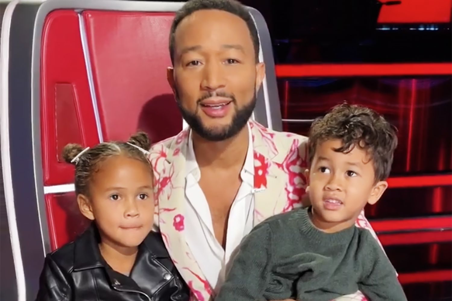 John Legend Brings Daughter Luna and Son Miles to The Voice