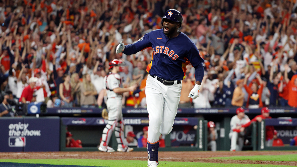 WATCH: Yordan Alvarez crushes World Collection Recreation 6 dwelling run to provide Astros late lead over Phillies