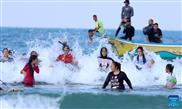 Swimming carnival in northern Gaza Strip