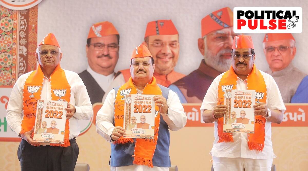 Gujarat polls: BJP manifesto ‘mirrors’ our pledges on training, well being and jobs, say Congress, AAP