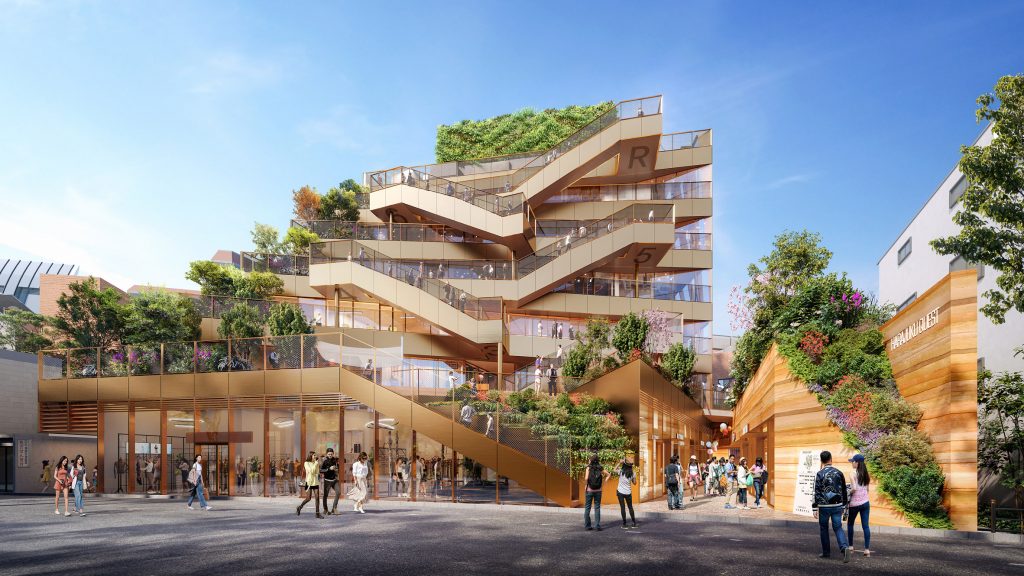 OMA reveals design for stepped Harajuku Quest buying centre