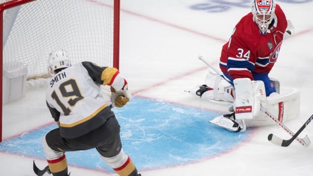 League-leading Golden Knights beat Canadiens for seventh consecutive win