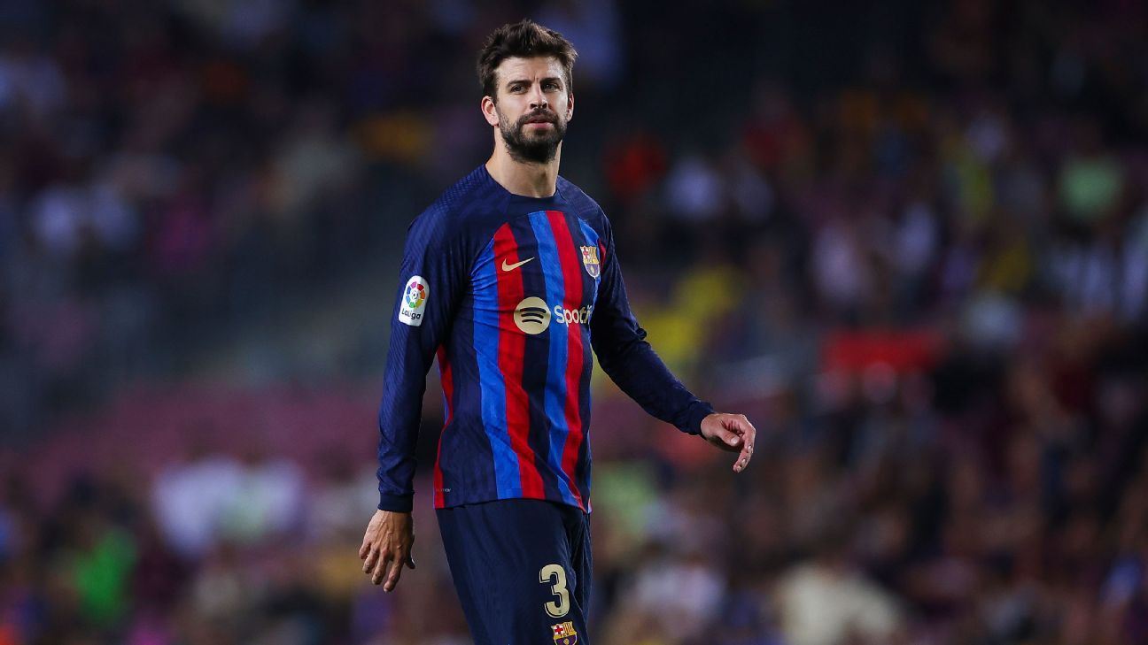 Barcelona’s Gerard Pique broadcasts sudden retirement