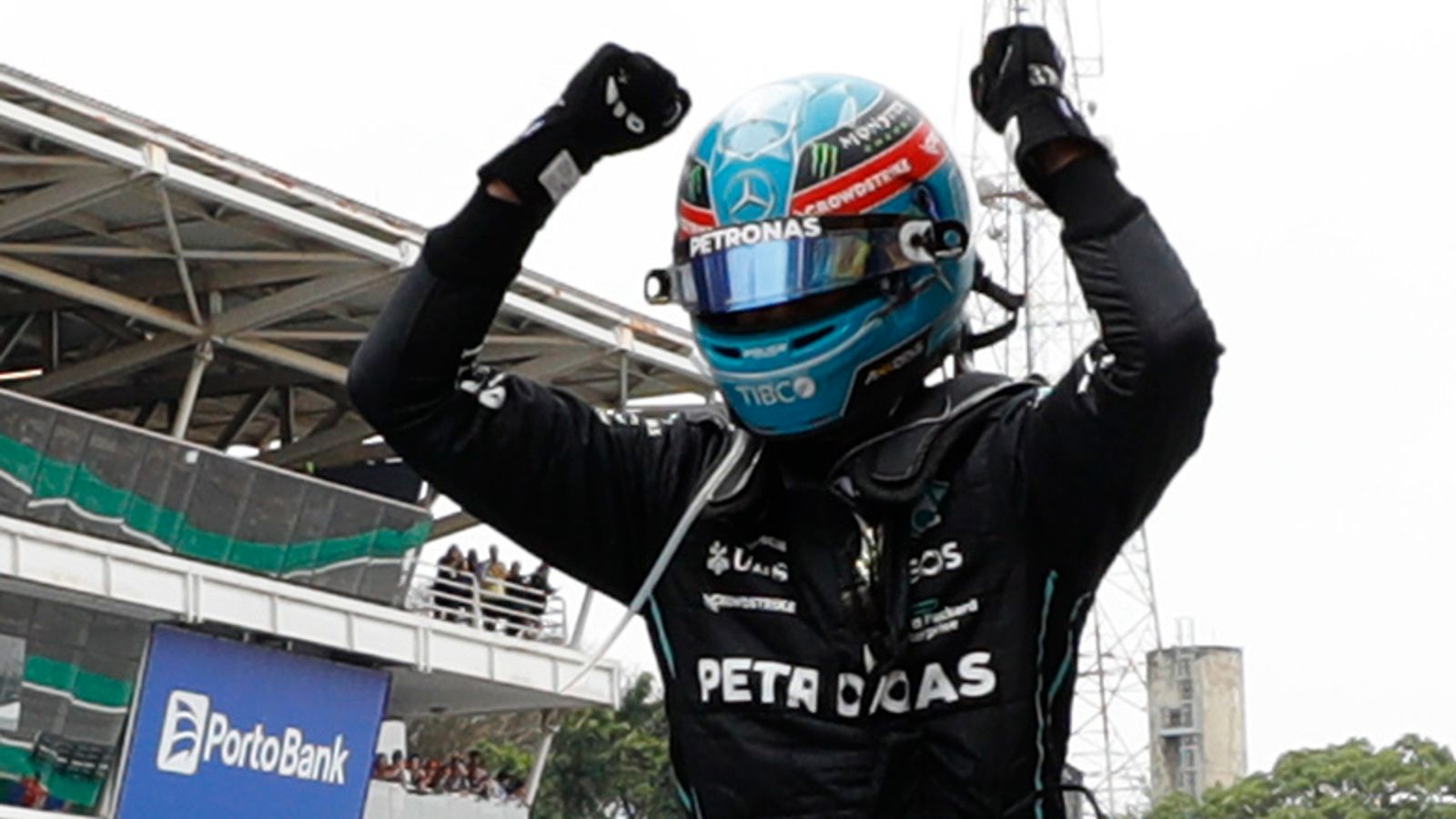 Sao Paulo GP: George Russell claims first F1 Grand Prix win as Lewis Hamilton seals Mercedes one-two