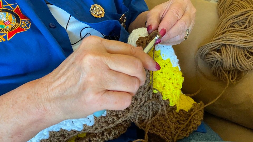 WNY girls knit, crochet objects to thank veterans year-round