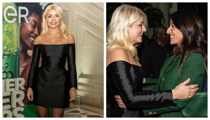 Holly Willoughby exhibits off her fashion credentials at magnificence occasion