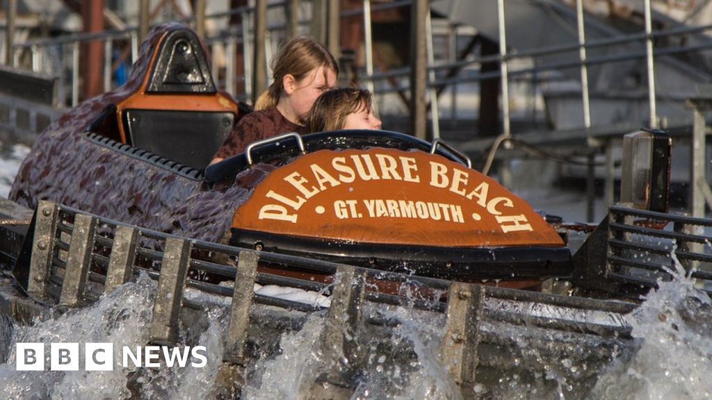 Nice Yarmouth Pleasure Seashore log flume carriages offered for charity – BBC