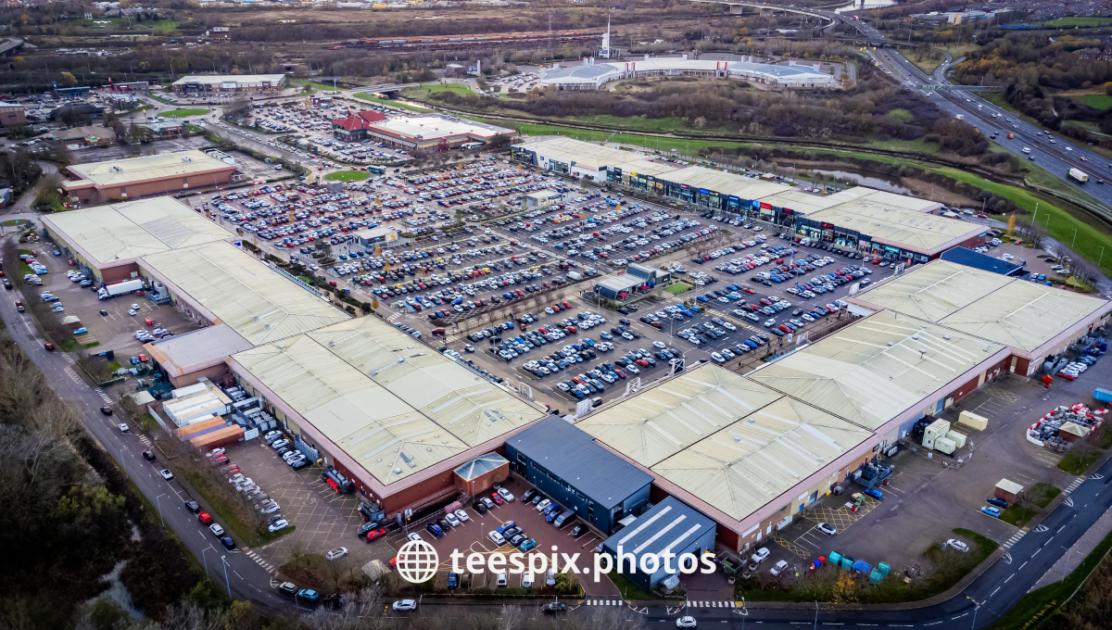 New photos present packed Teesside Park as Christmas procuring begins