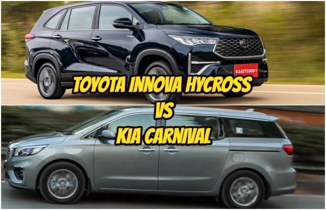 Toyota Innova Hycross vs Kia Carnival – Specs In contrast